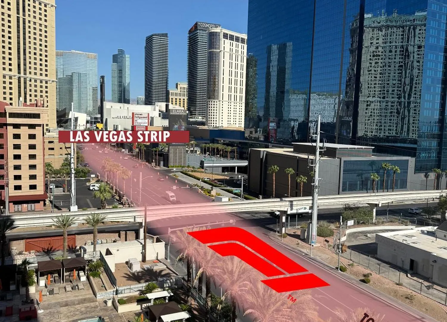 公寓式酒店 Solstice Studio At Mgm Signature Tower 3 Balcony Strip View F1 Track View 拉斯维加斯